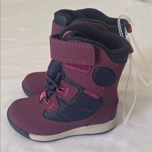 Merrell Kids Burgundy and Black Boots
